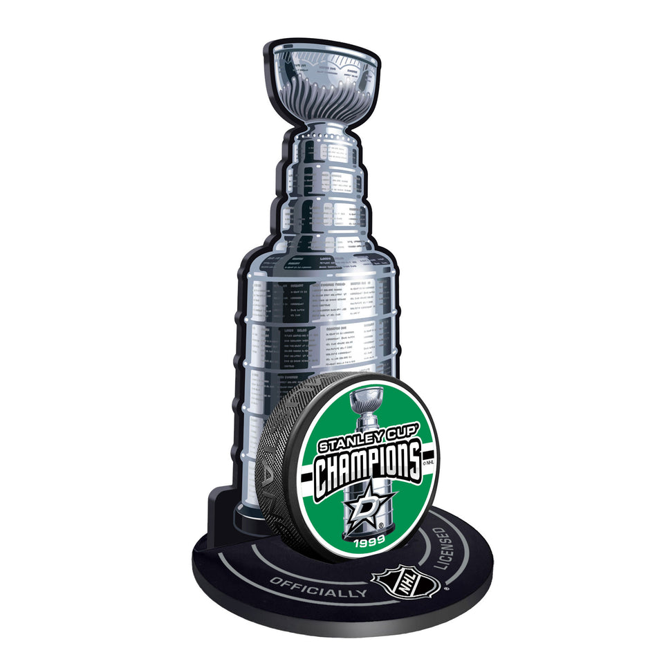 Dallas Stars Stanley Cup Champions Puck Stand