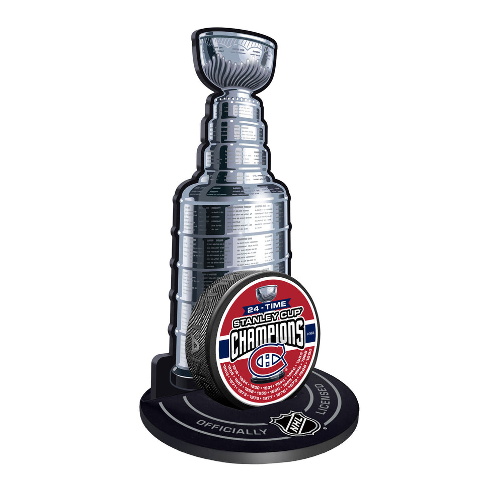 Montreal Canadiens Stanley Cup Champions Puck Stand