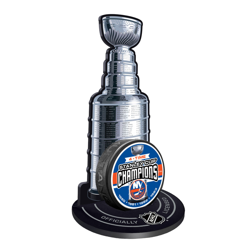 New York Islanders Stanley Cup Champions Puck Stand