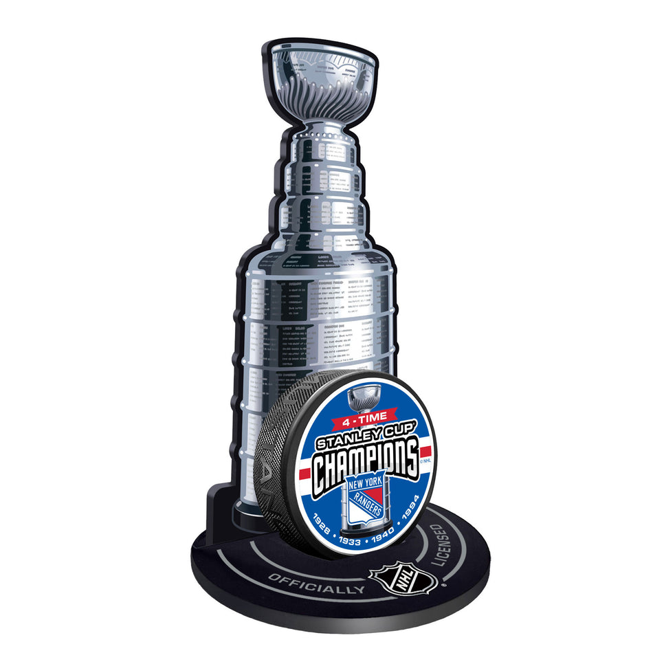 New York Rangers Stanley Cup Champions Puck Stand