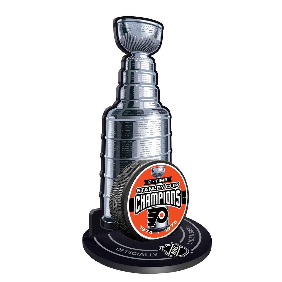 Philadelphia Flyers Stanley Cup Champions Puck Stand