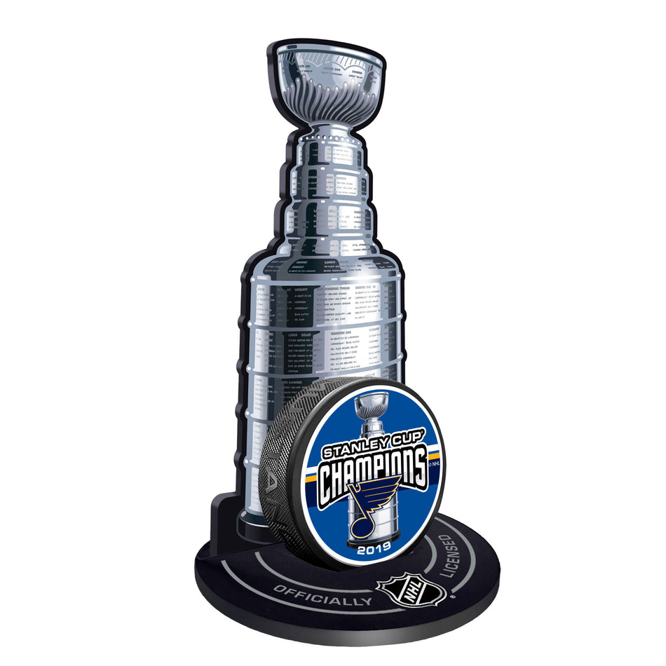 St. Louis Blues Stanley Cup Champions Puck Stand