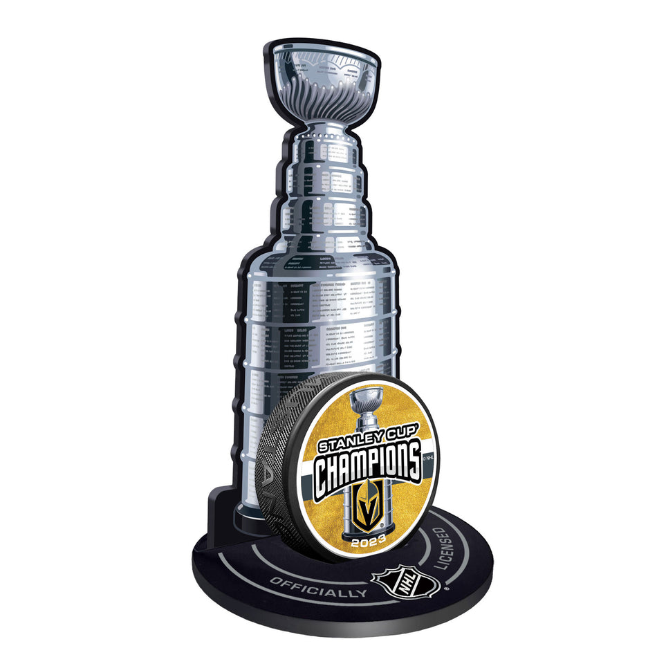 Vegas Golden Knights Stanley Cup Champions Puck Stand