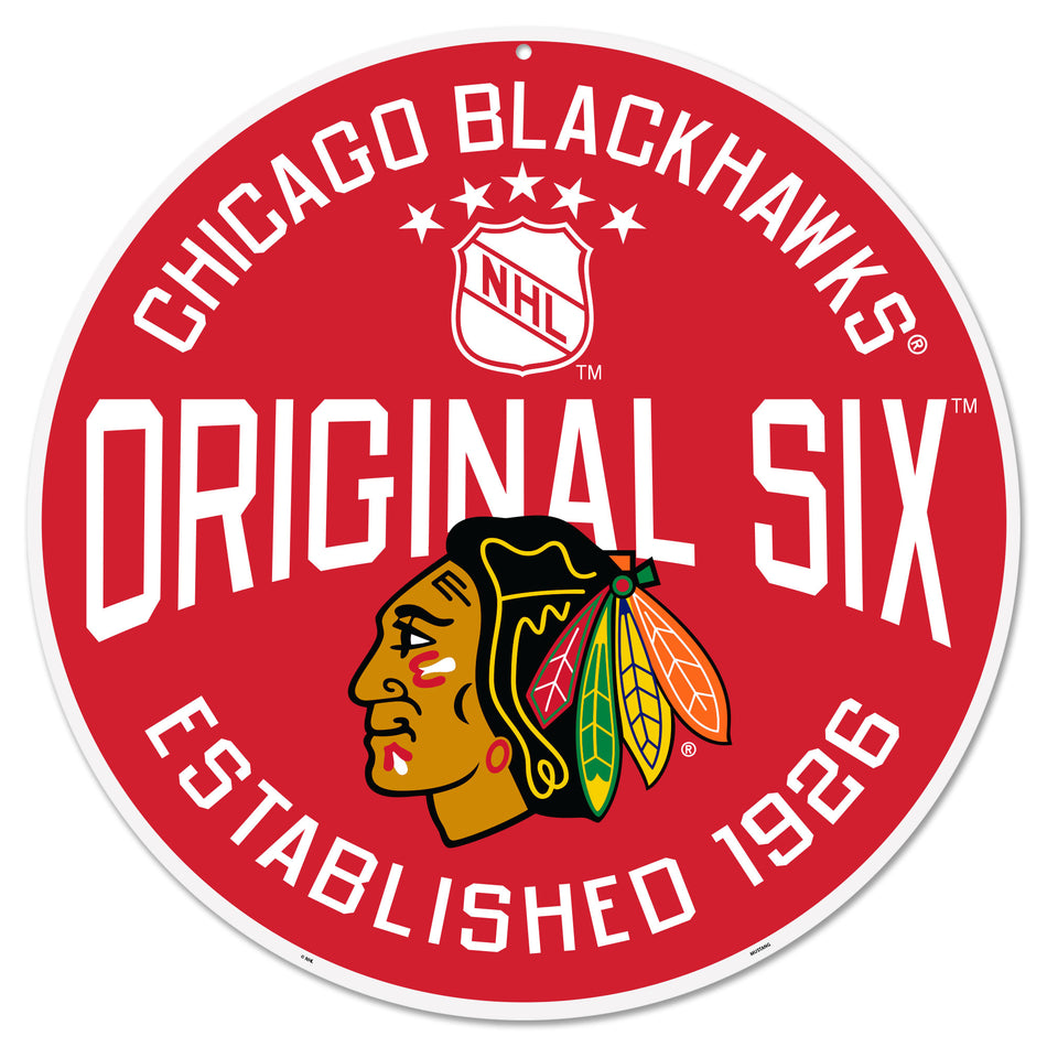 Original 6 Wall Sign | Chicago Blackhawks