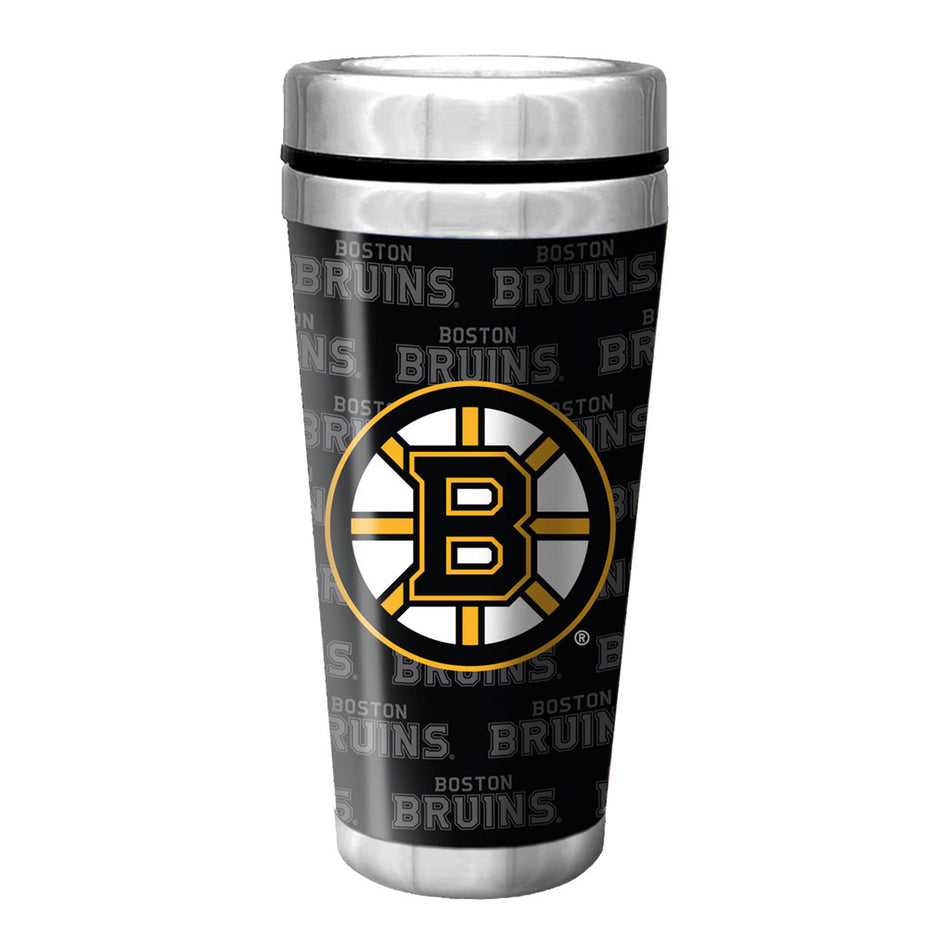 Boston Bruins Travel Mug - 16 oz Full Wrap Wallpaper