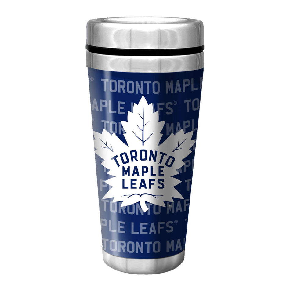 Toronto Maple Leafs Travel Mug - 16 oz Full Wrap Wallpaper