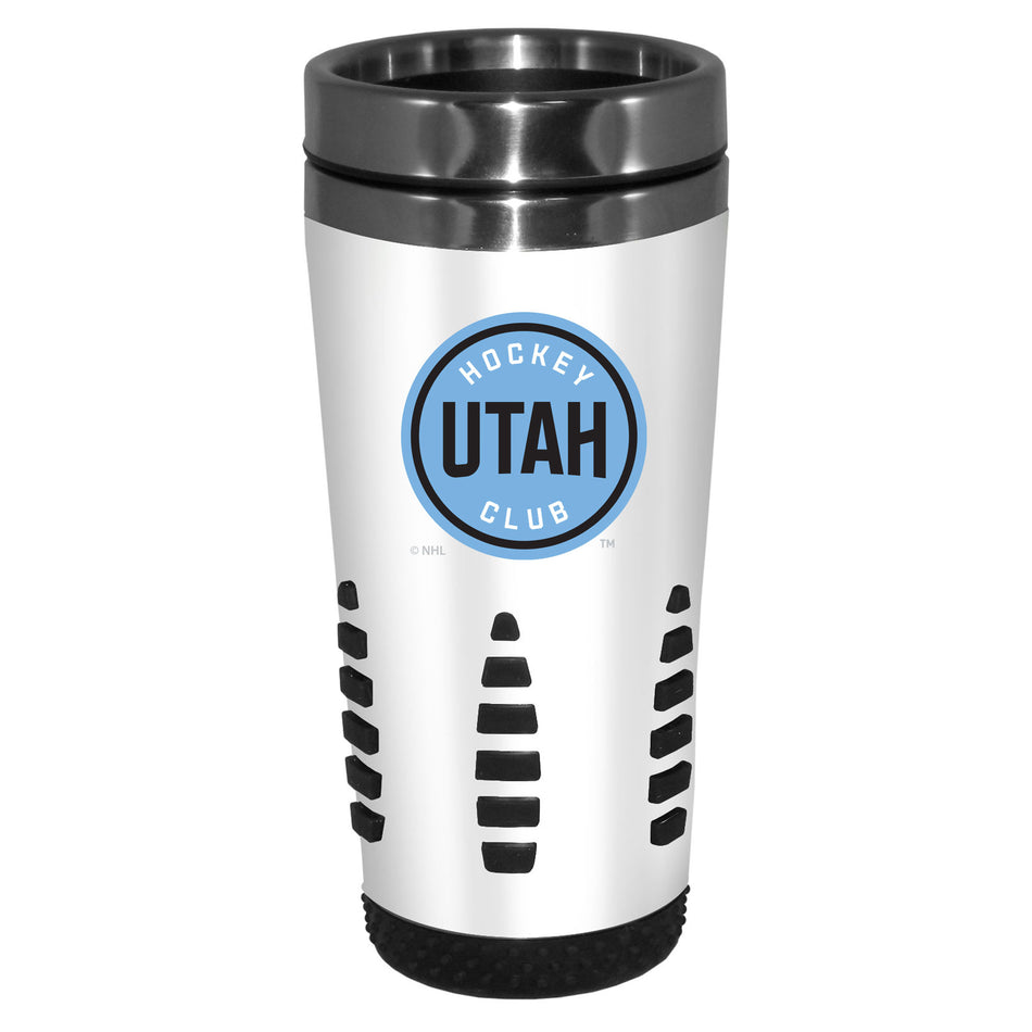 Utah Hockey Club Primary Logo Travel Mug - 16 oz. White Huntsville