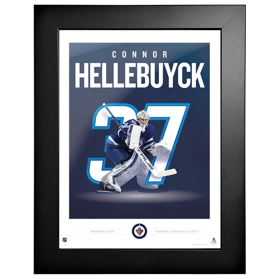 Winnipeg Jets | Hellebuyck Breakout | 12" x 16" Frame