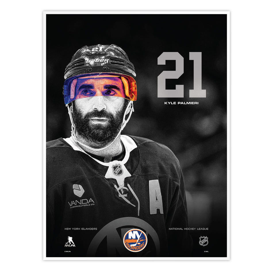 #21 Palmieri | Neon Visor 12" x 16" Print
