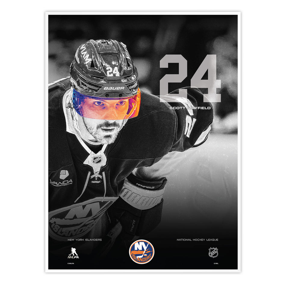 #24 Mayfield | Neon Visor 12" x 16" Print