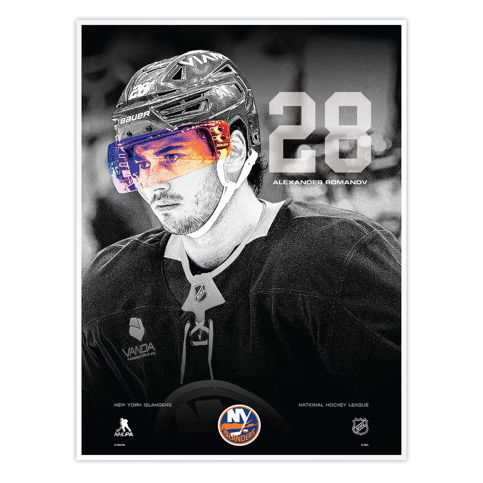 #28 Romanov | Neon Visor 12" x 16" Print