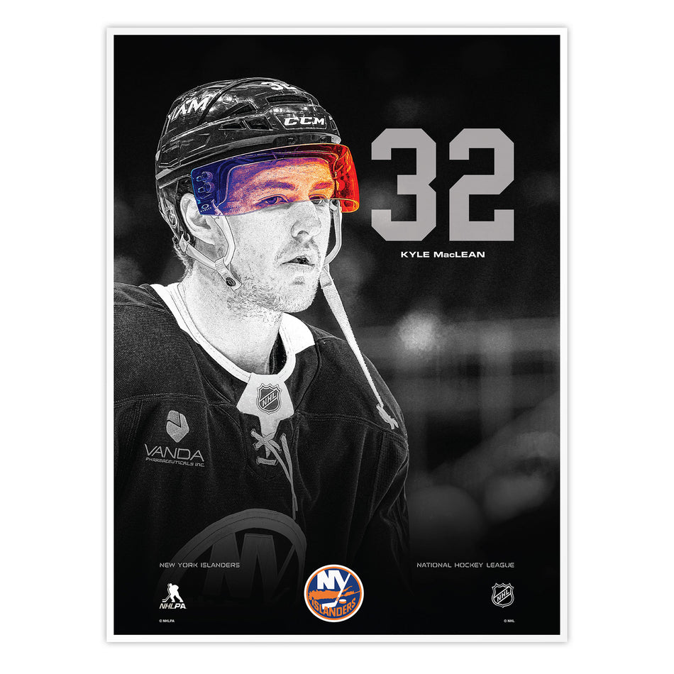 #32 MacLean | Neon Visor 12" x 16" Print