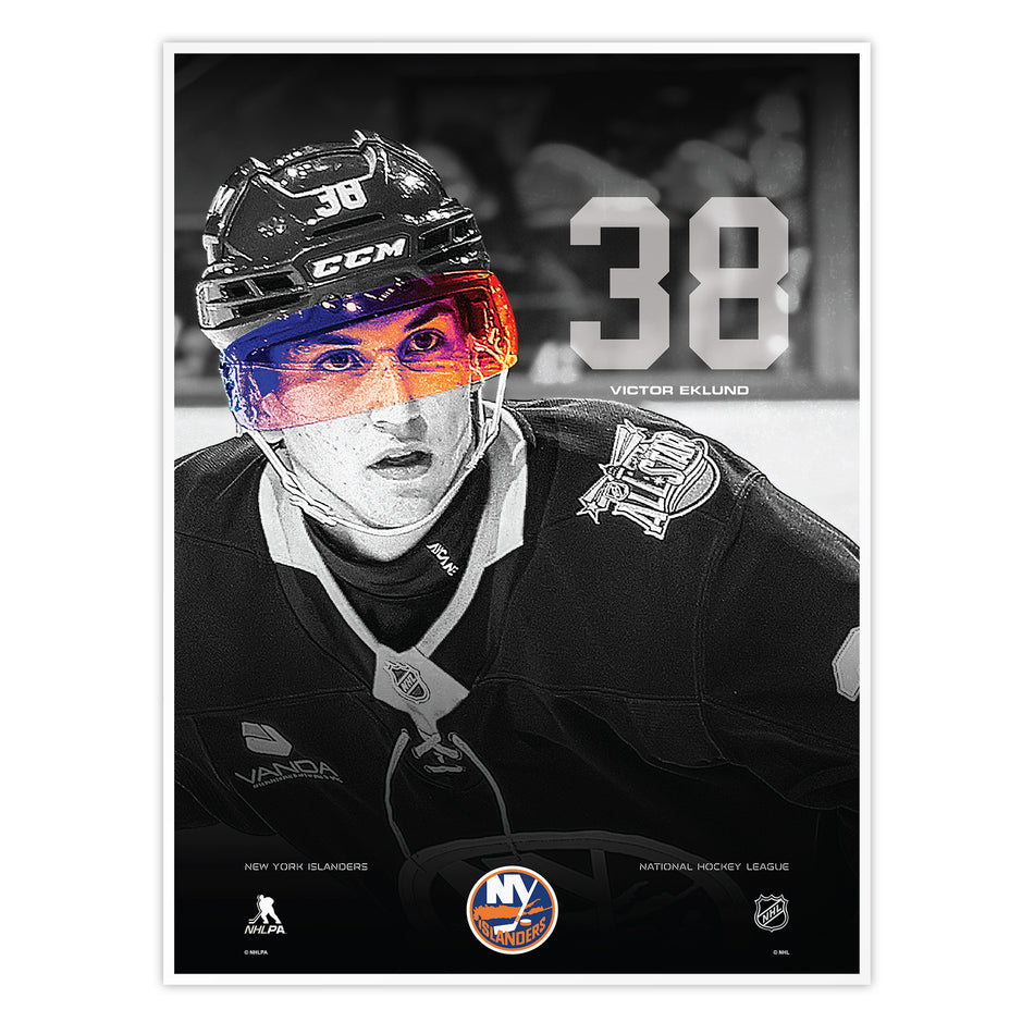 #38 Eklund | Neon Visor 12" x 16" Print