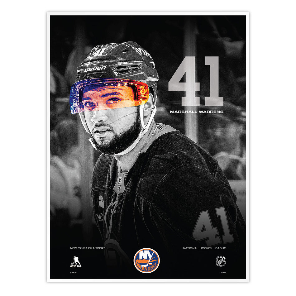 #41 Warren| Neon Visor 12" x 16" Print