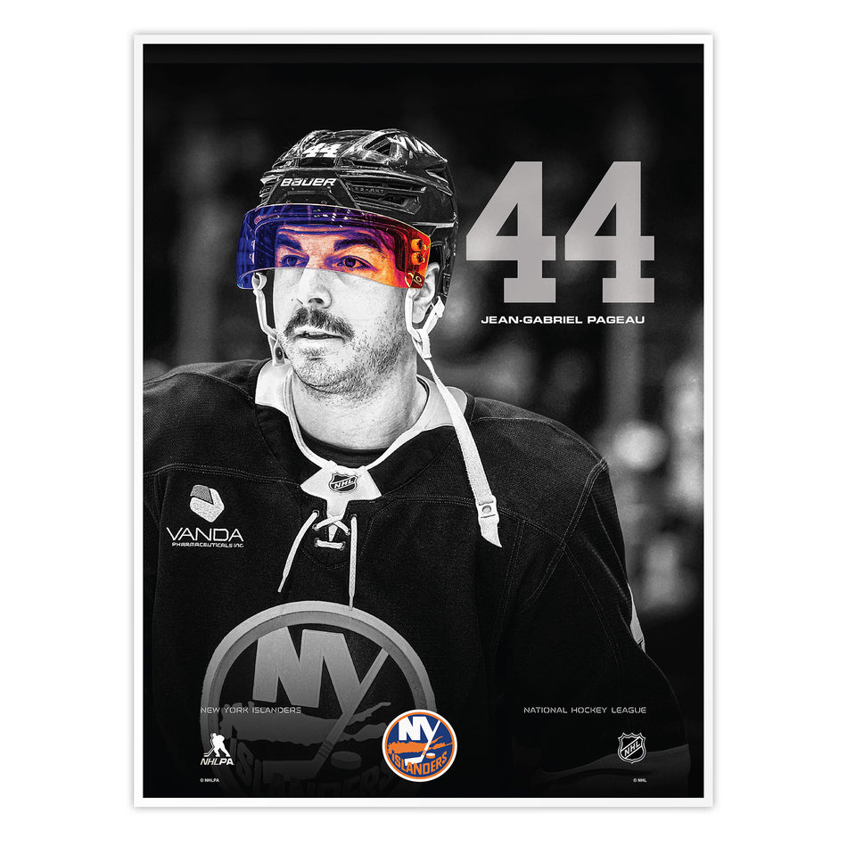 #44 Pageau | Neon Visor 12" x 16" Print