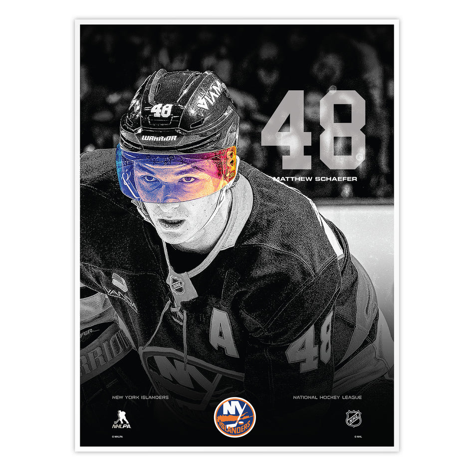 #48 Schaefer | Neon Visor 12" x 16" Print