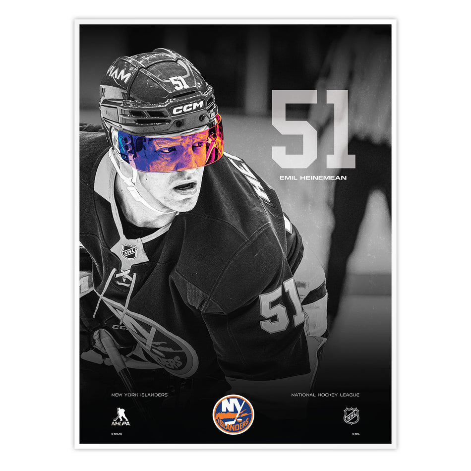 #51 Heineman | Neon Visor 12" x 16" Print