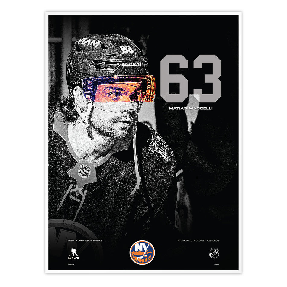 #63 Maccelli | Neon Visor 12" x 16" Print