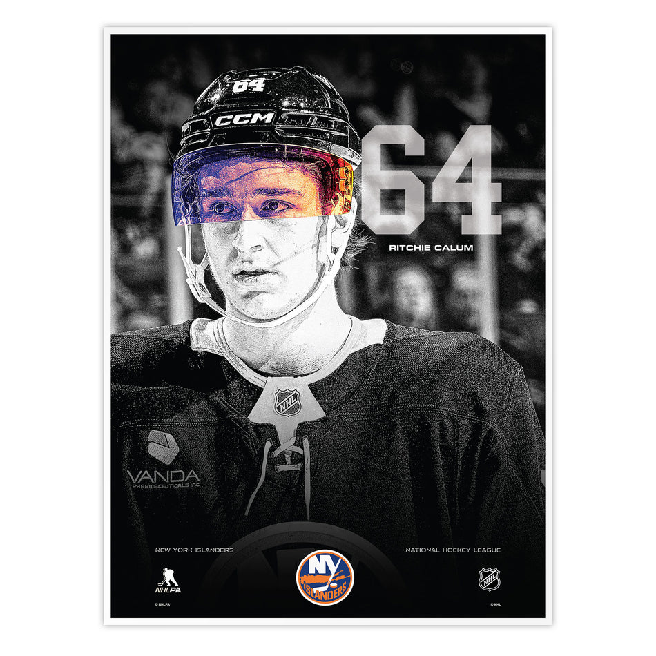 #64 Ritchie | Neon Visor 12" x 16" Print