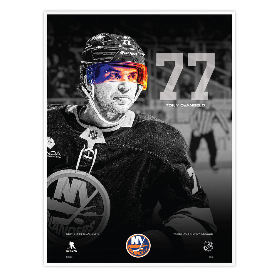 #77 DeAngelo | Neon Visor 12" x 16" Print