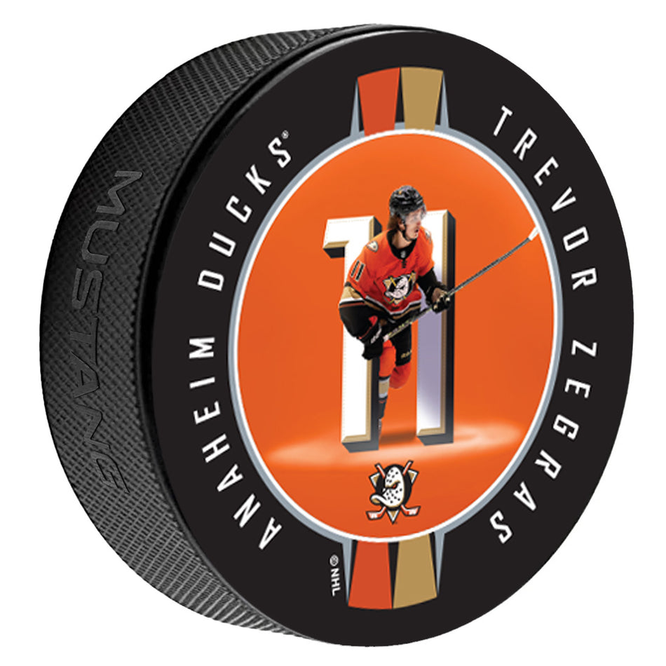 Trevor Zegras Puck | Breakout Ribbon