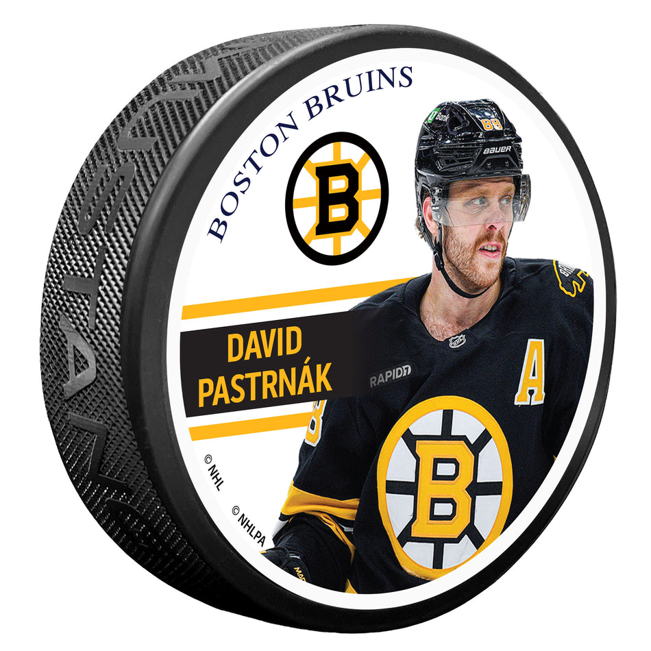 David Pastrnak Puck -  Portrait Series