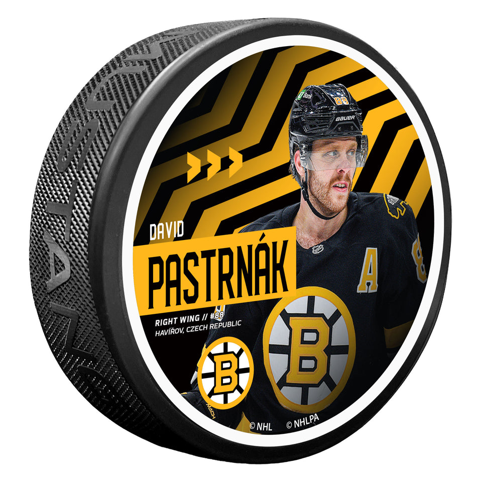 David Pastrnak Puck -  Showcase Series