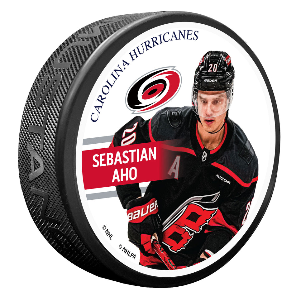 Sebastian Aho Puck -  Portrait Series