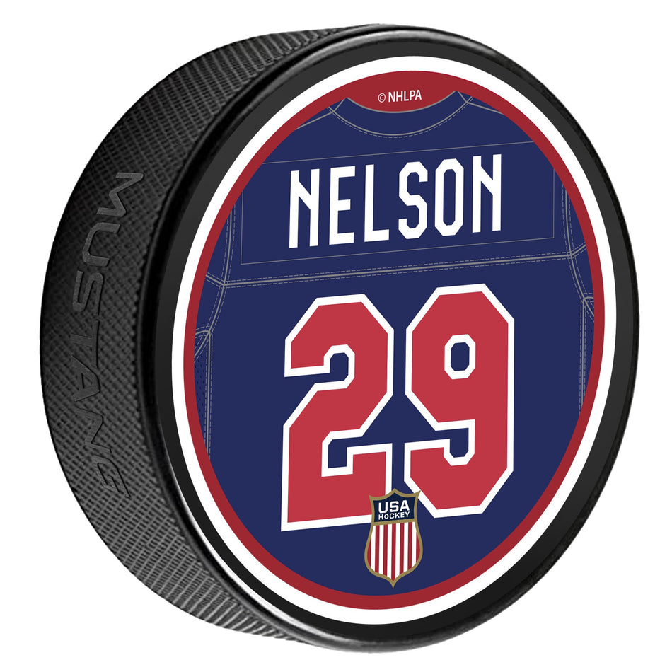 Team USA Player Puck | Nelson