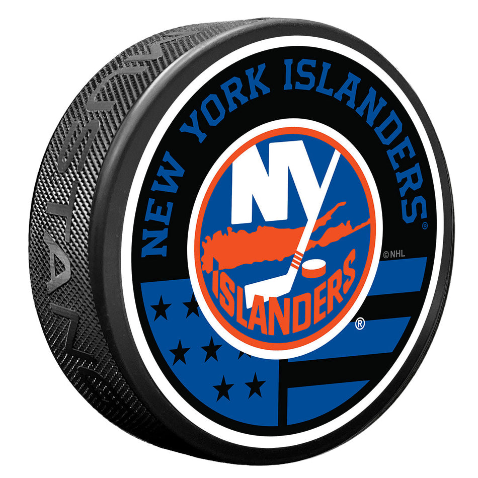 New York Islanders American Flag Pat Puck