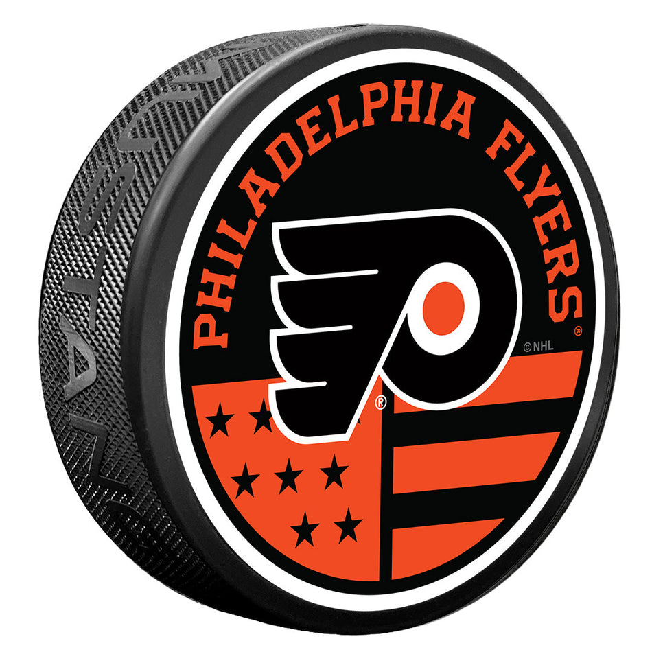 Philadelphia Flyers American Flag Pat Puck