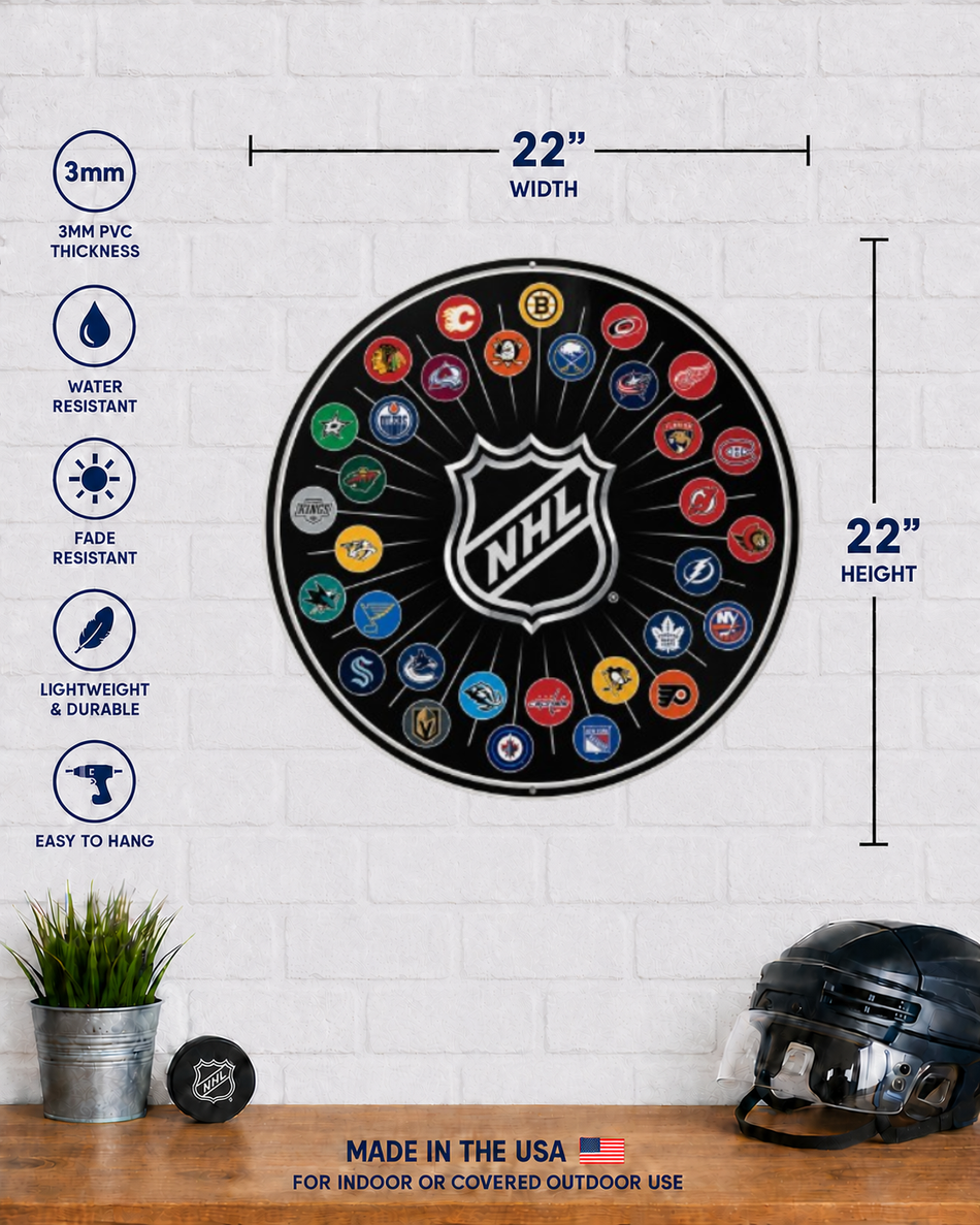 NHL 32 | 22" Round Wall Sign