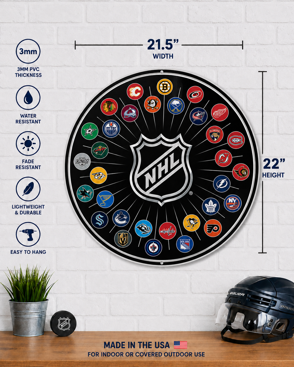 NHL 32 | 22" Round Wall Sign