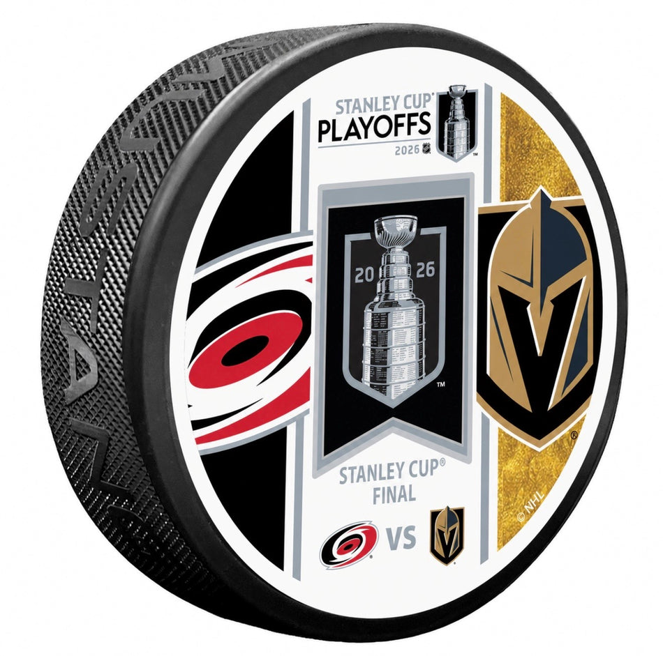 2026 Stanley Cup Finals Match Up Puck | Carolina Hurricanes vs. Vegas Golden Knights
