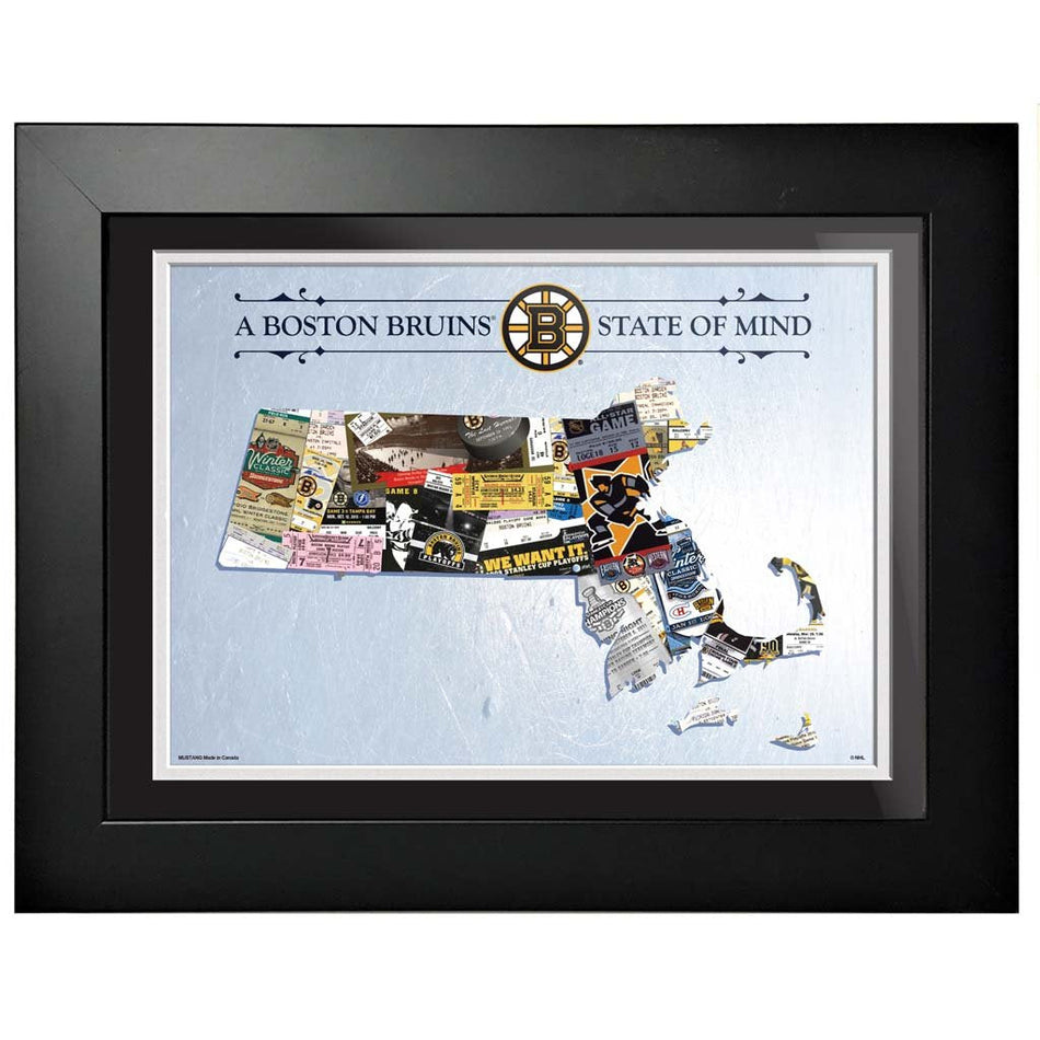 Boston Bruins 12x16 State of Mind Framed Artwork