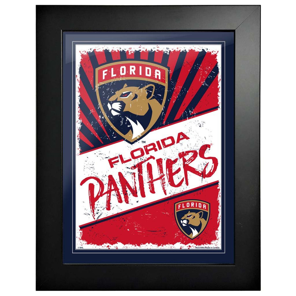 Florida Panthers 12 x 16 Classic Framed Artwork