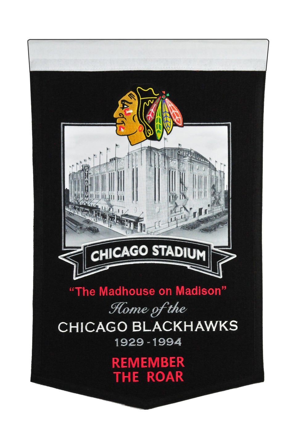 Chicago Blackhawks Chicago Stadium Wool Banner 15x24