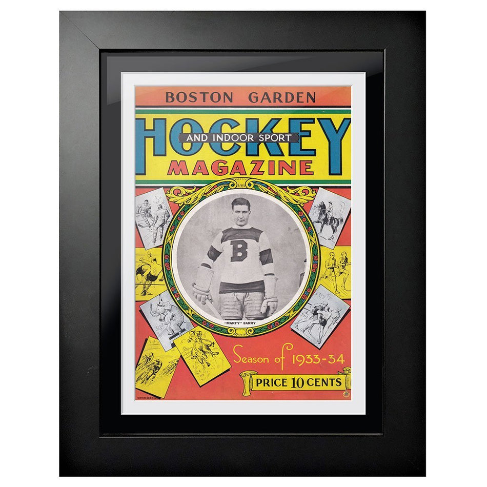 Boston Bruins Program Cover - Hockey Magazine Boston Garden 1933