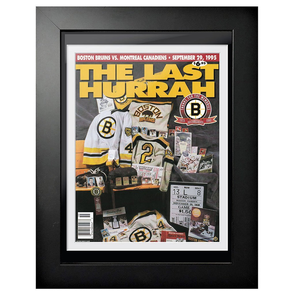 Boston Bruins Program Cover - The Last Hurrah 1995