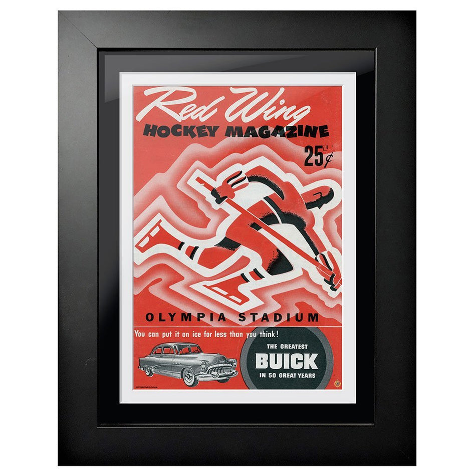 Detroit Red Wings Program Cover - Red Wing Magazine Olympia Stadium