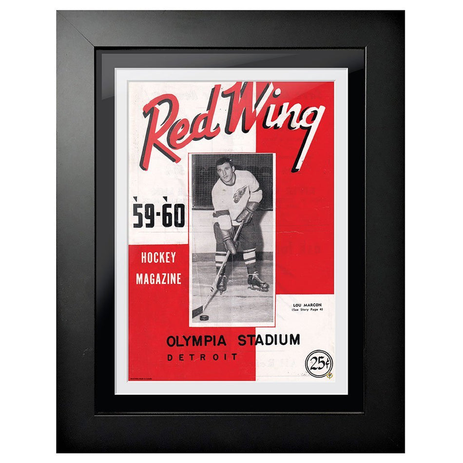 Detroit Red Wings Program Cover - Red Wing Magazine  Olympia Stadium 1959
