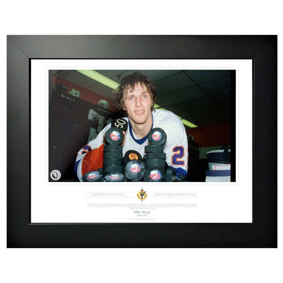New York Islanders Memorabilia - 1991 Mike Bossy x Classic - 12" x 16" Frame