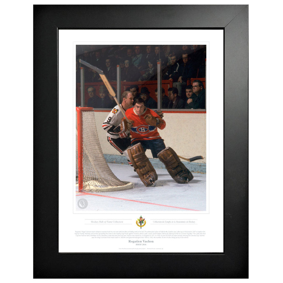 Montreal Canadiens Memorabilia - 2016 Rogatien Vachon Classic - 12" x 16" Frame