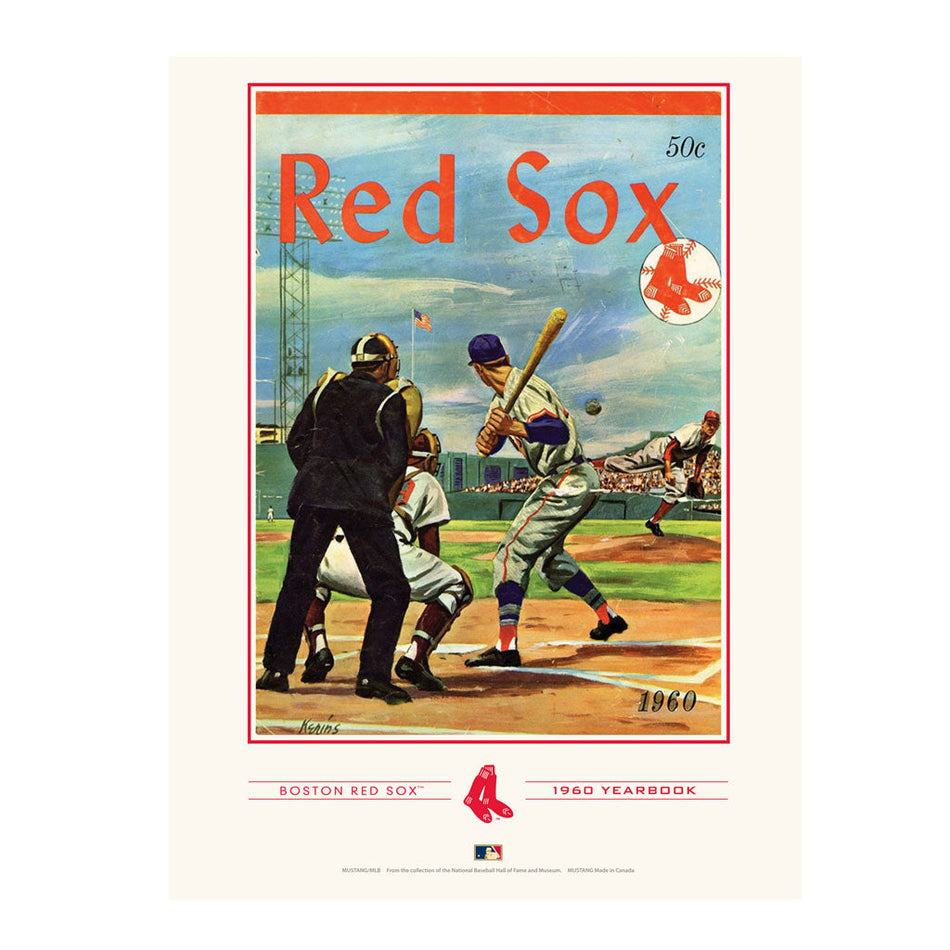 Boston Red Sox 1960 Year Book Replica 12x16 Program Cover- Print
