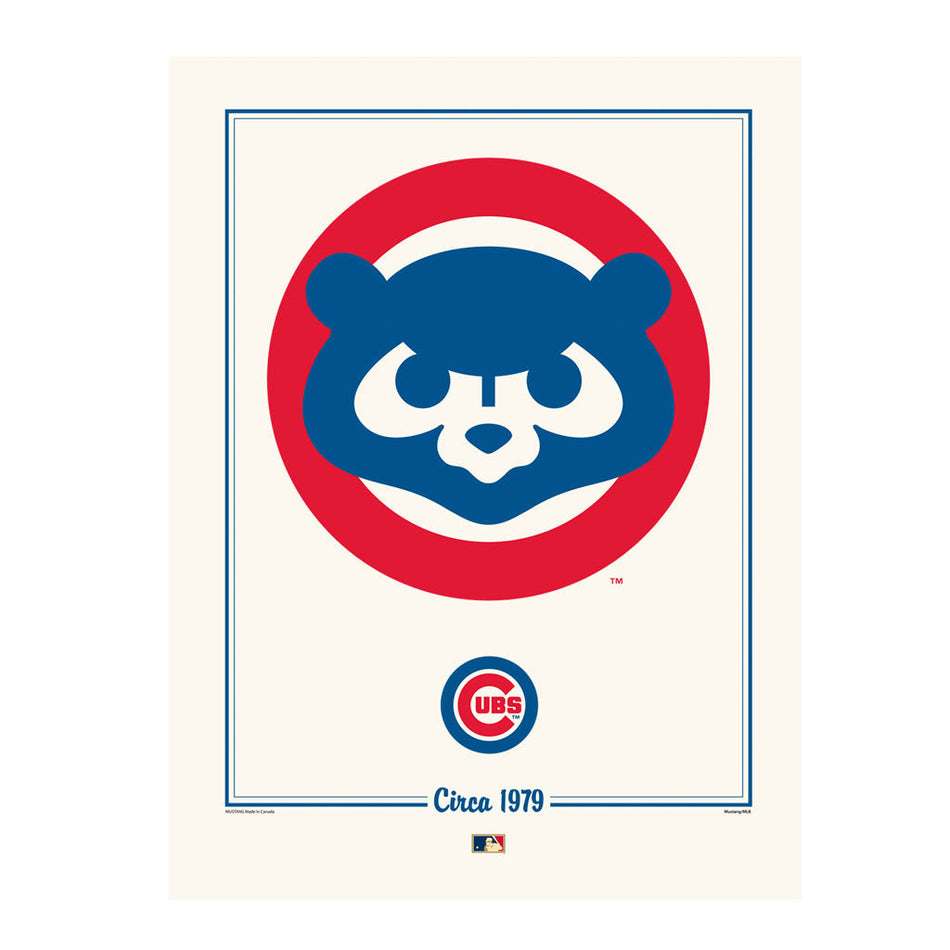 Chicago Cubs 12x16 Cooperstown Logos to History Print- 1979