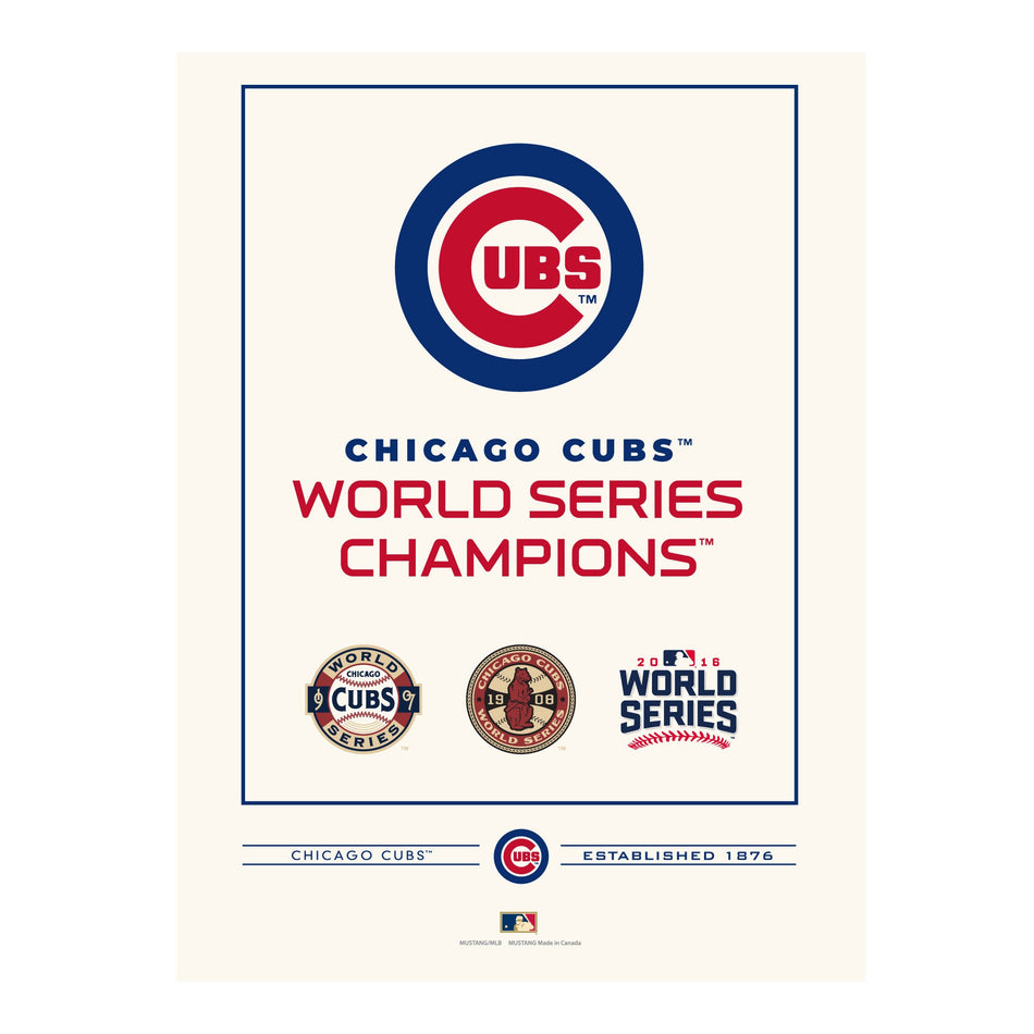 Chicgo Cubs World Series Collection 12x16 Print