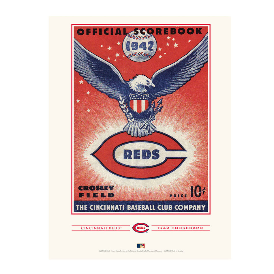 Cincinnati Reds 1942 Year Book Replica 12x16 Program Cover- Print
