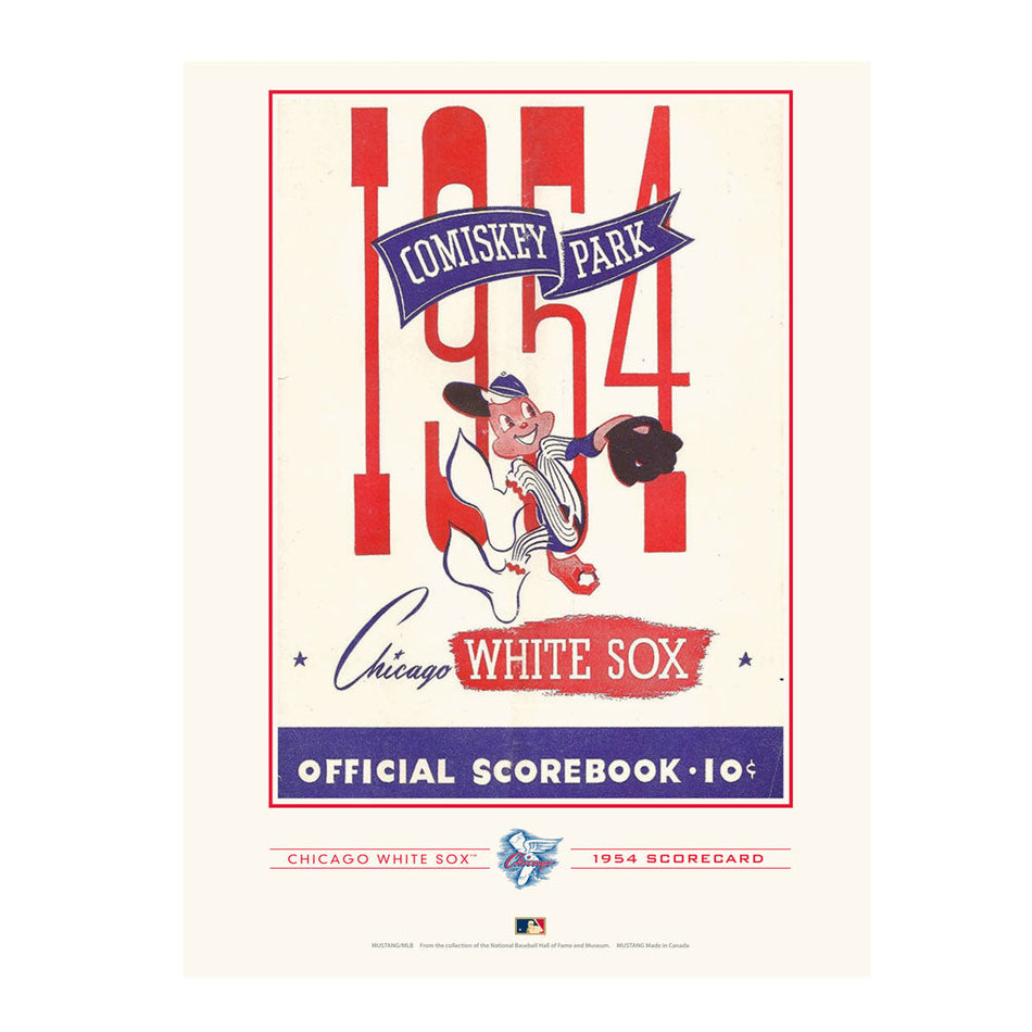 Chicago White Sox 1954 Year Book Replica 12x16 Program Cover- Print