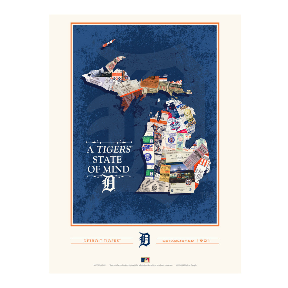 Detroit Tigers 12x16 State of Mind Print