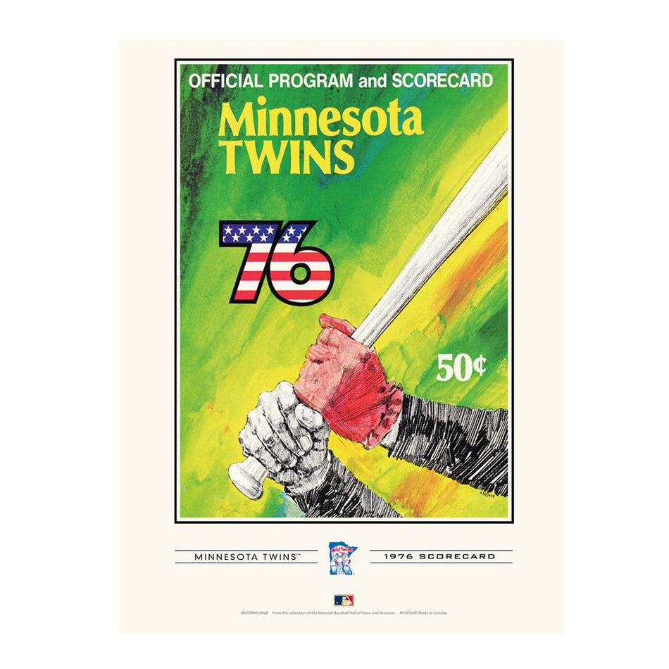Minnesota Twins 1976 Year Book Replica 12x16 Program Cover- Print